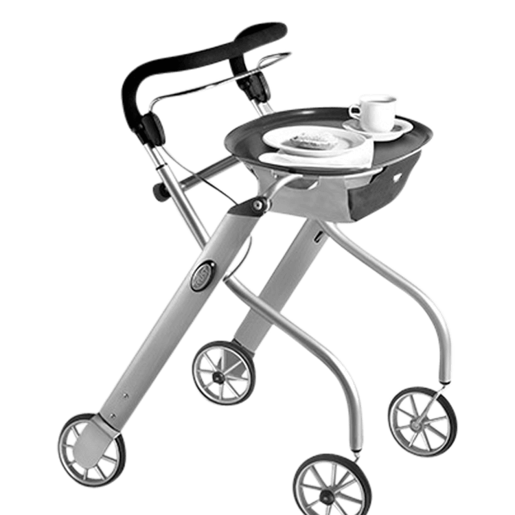 Bakke til Let´s Go rollator, sort