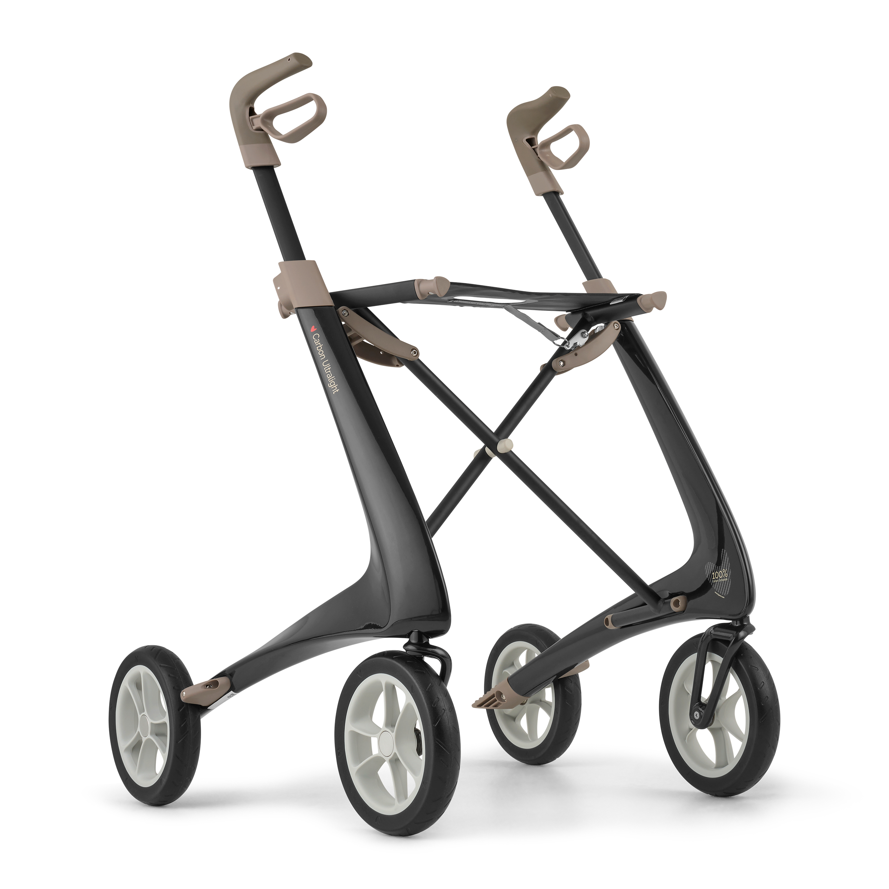 ByAcre rollator - dansk-udviklet kulfiber-rollator