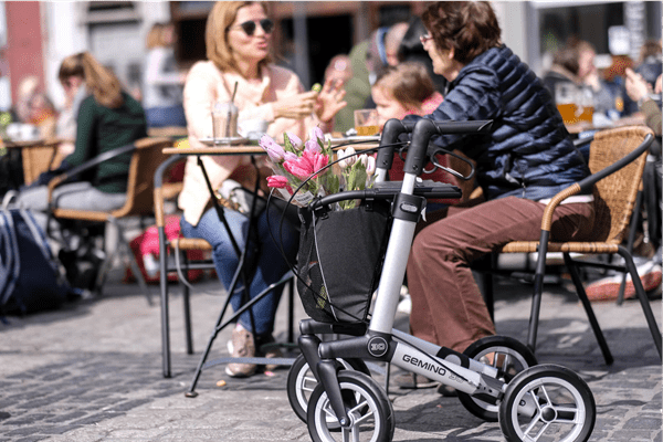 Gemino 30 Comfort - Letvægtsrollator - Grå