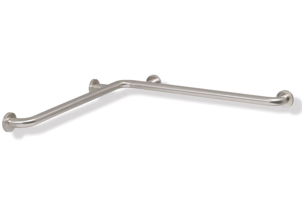 HEWI Range 805 Classic. Håndliste til hjørne i rustfrit stål.