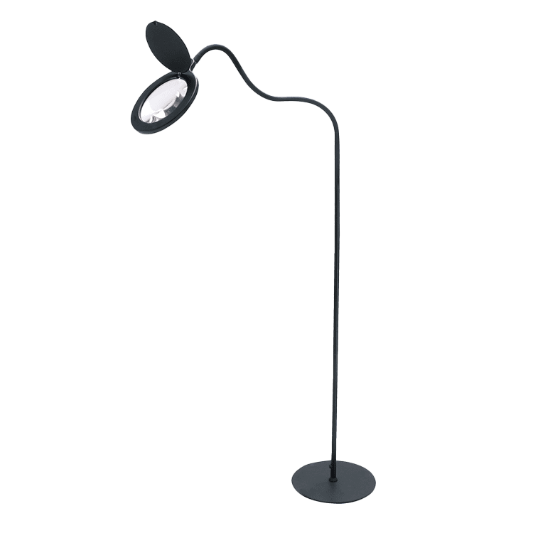 Magni Gulvlampe med Lup - X3 Dioptri - Sort