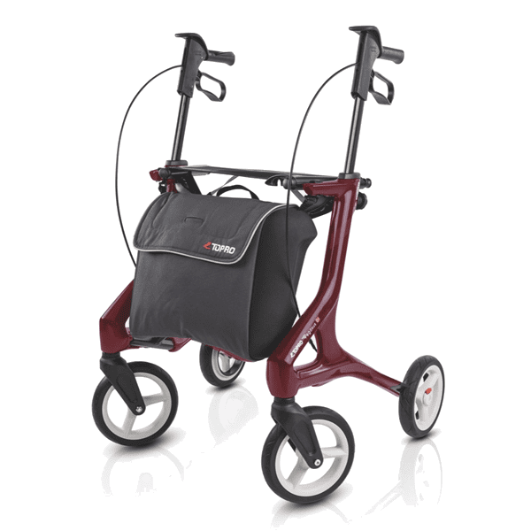 Pegasus Rollator Carbon - Rød