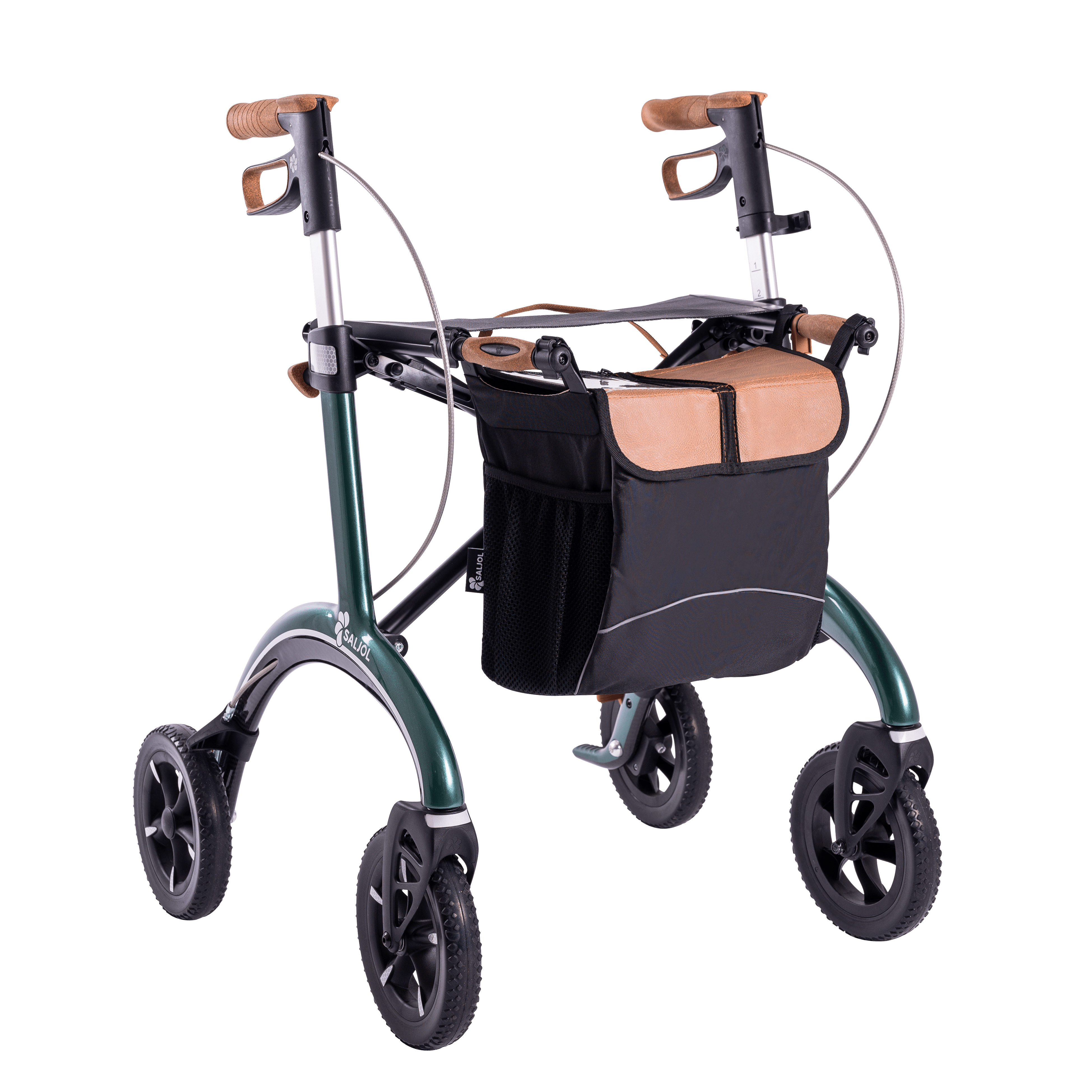 Saljol Carbon Rollator - Grøn