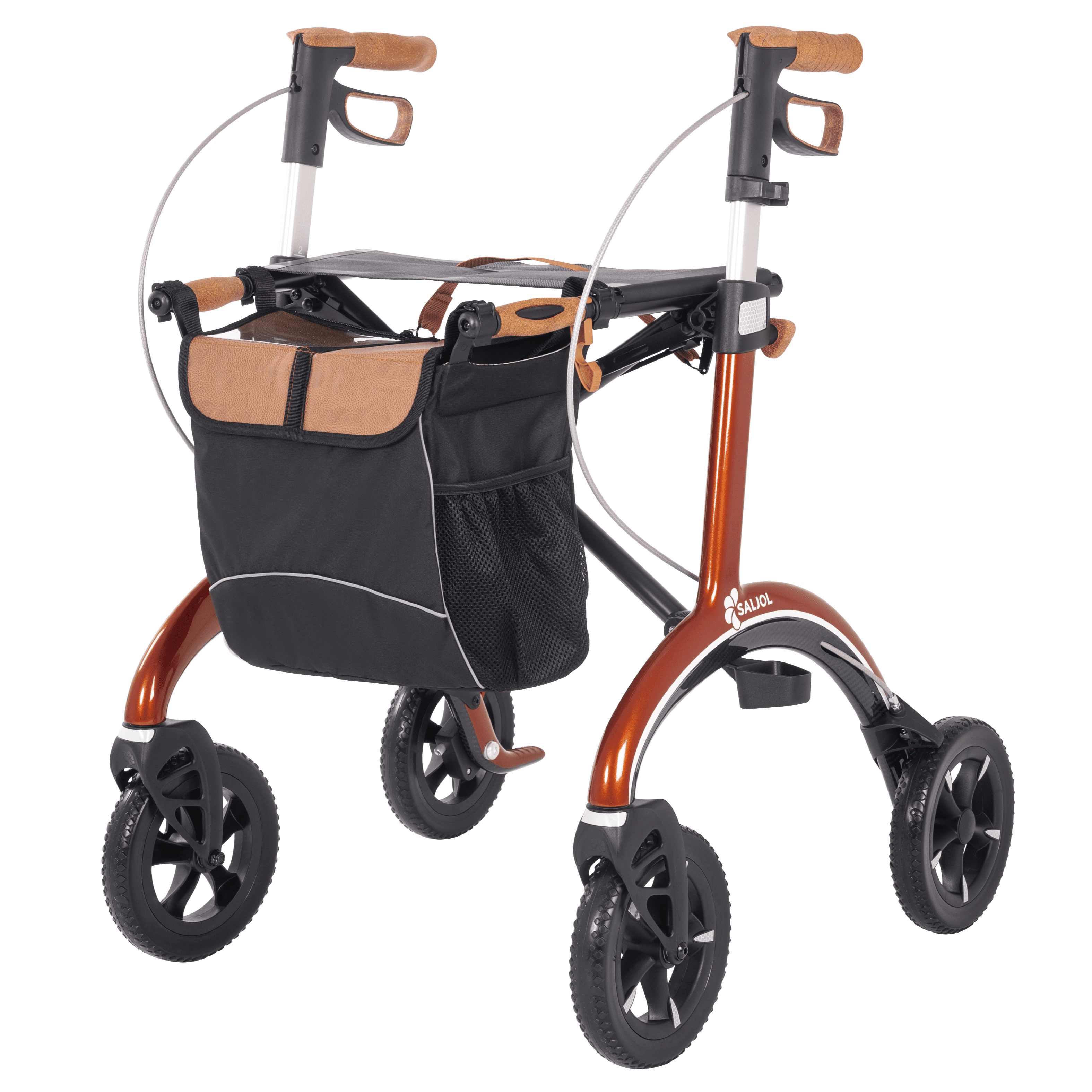 Saljol Carbon Rollator - Rød