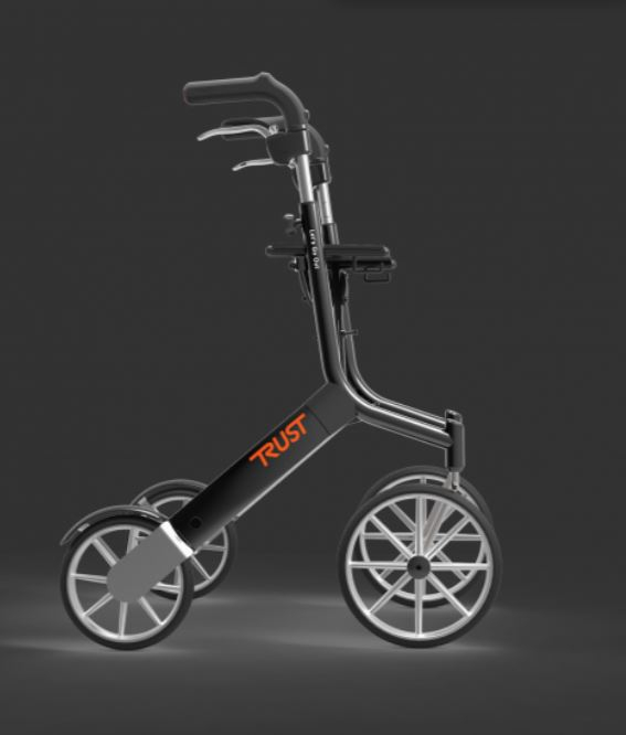 TrustCare Lets Go Out Udendørs Rollator - Elegant Letvægtsrollator